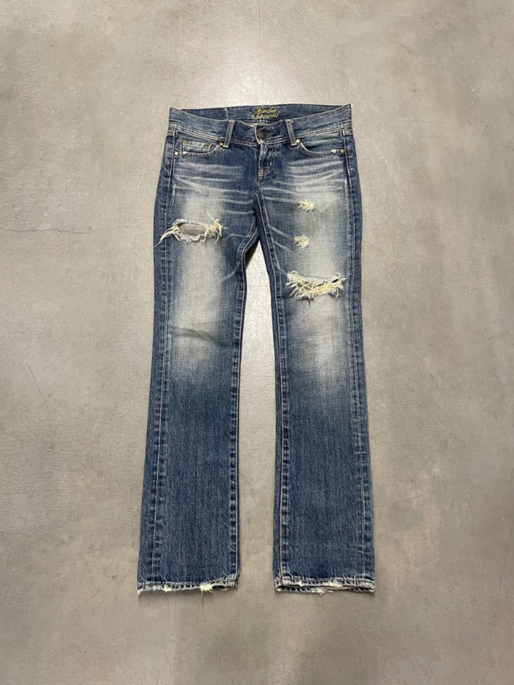 2000s "Rodeo Crowns" Distressed Japanese Denim